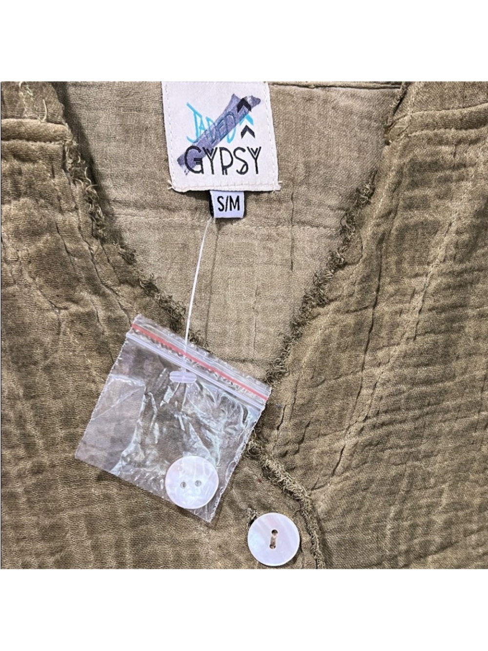 Olive Green Boho Cardigan Layering Jacket - Women - Picture 6 of 7